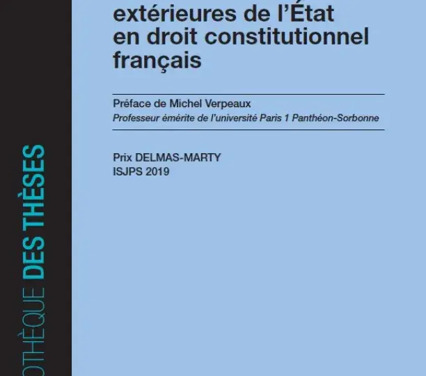 Les Relations extérieures de l’État en droit constitutionnel français 