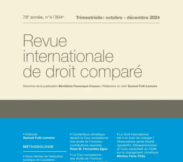 Revue internationale de droit comparé